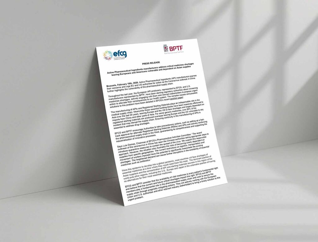 EFCG BPTF joint Press Release - shortages