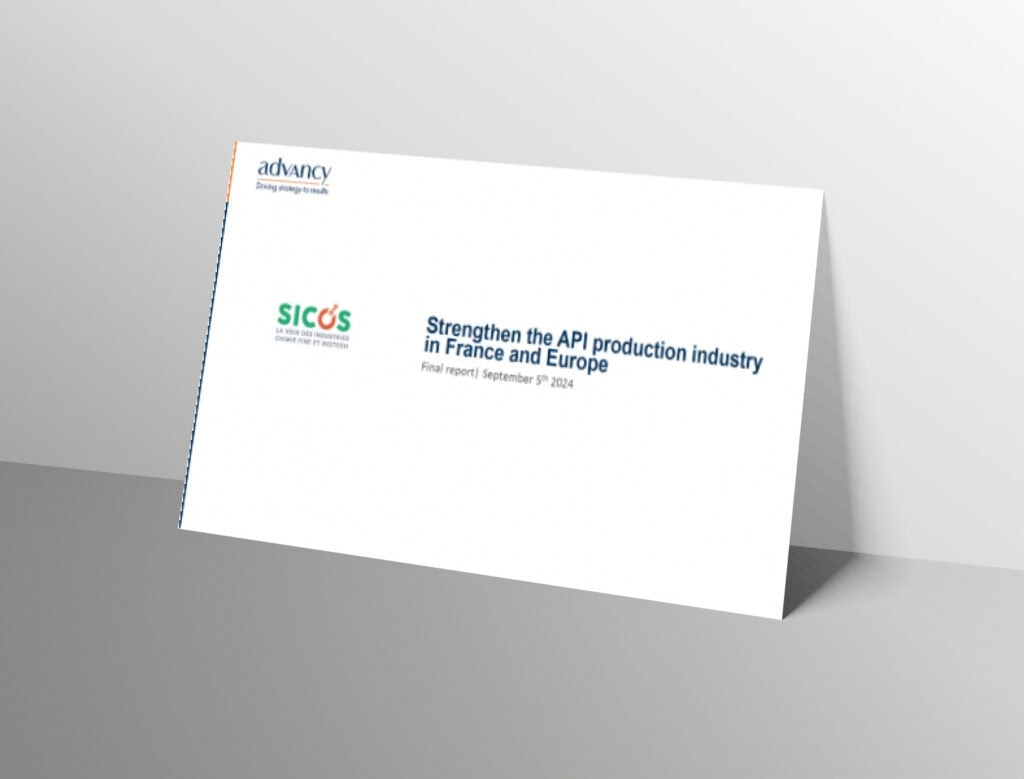 Strengthening the API production industry in France and Europe