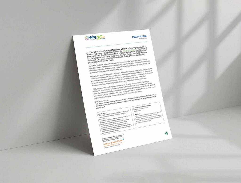 EFCG statement on the CMA strategic report