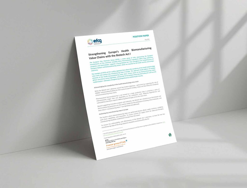 Strengthening Europe’s Health Biomanufacturing Value Chains with the Biotech Act I - May 2026